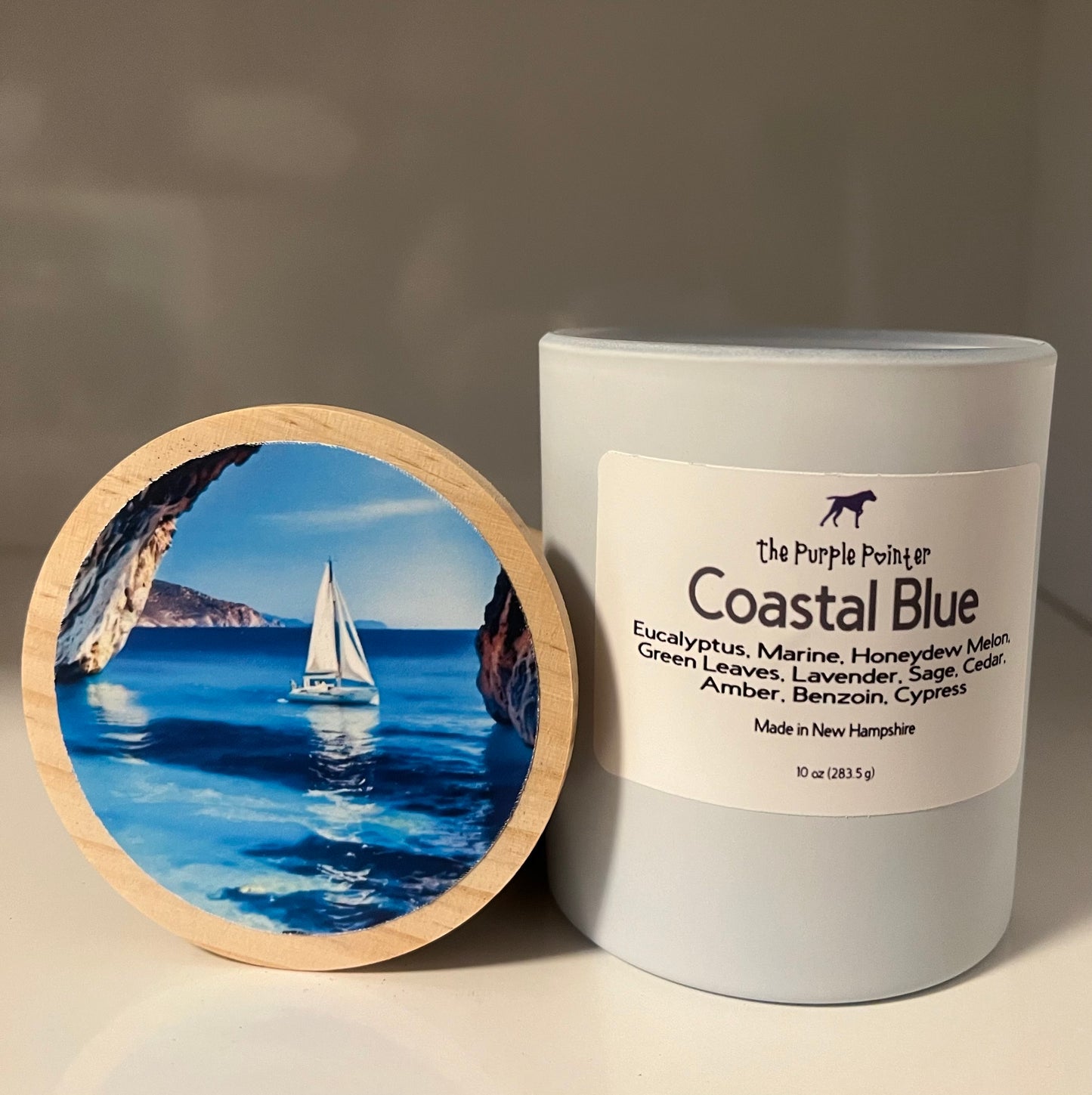 Coastal Blue 10 oz. candle